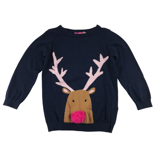Joules 6 years dark blue festive jumper