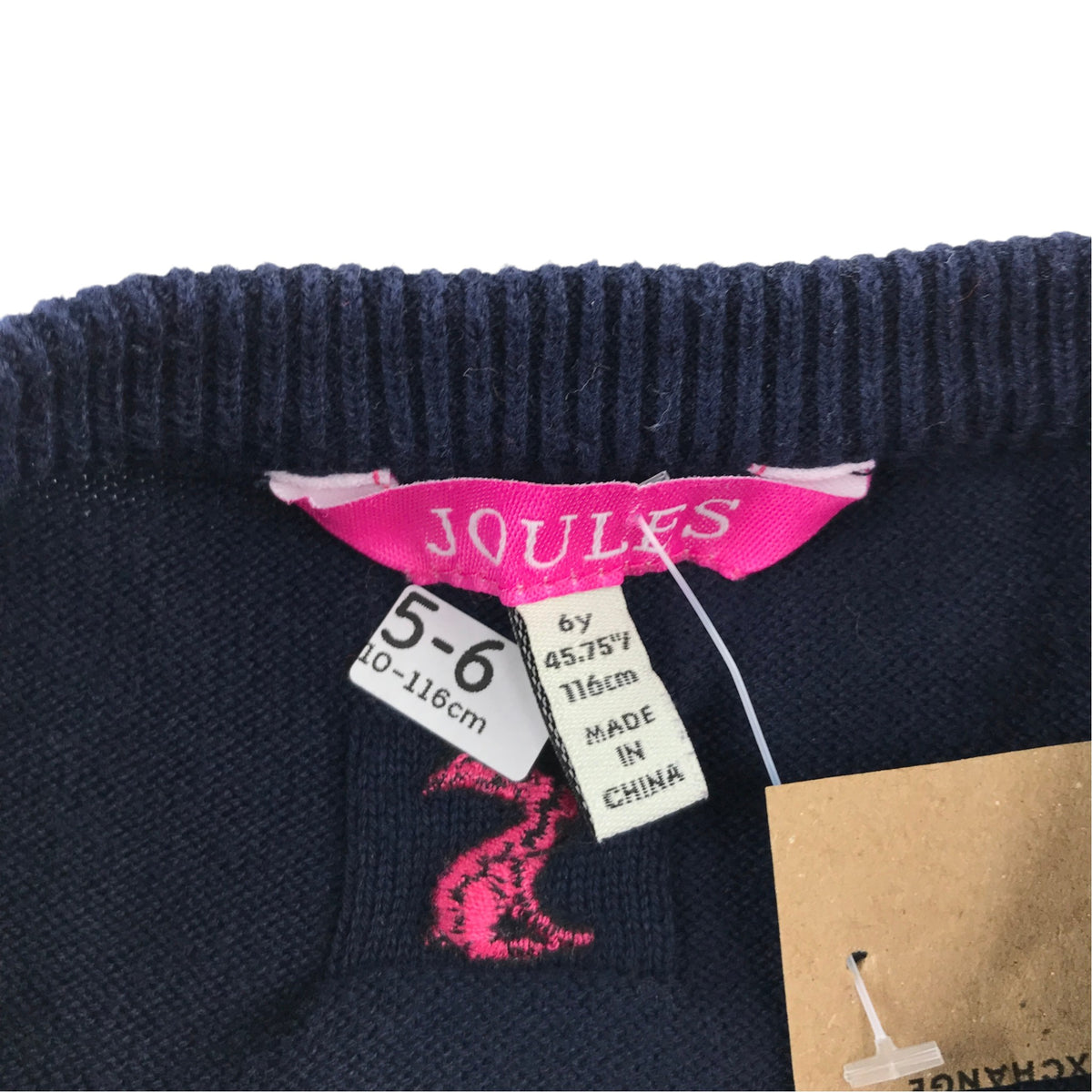 Joules 6 years dark blue festive jumper