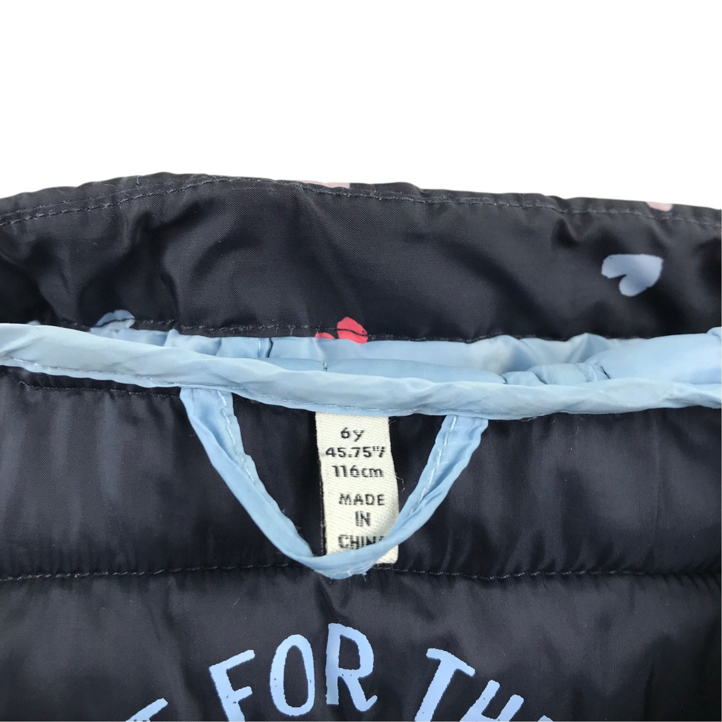 Joules 6 years dark blue puffer jacket polyester
