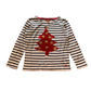 Joules 7-8 years white t-shirt Christmas flip sequin t-shirt cotton