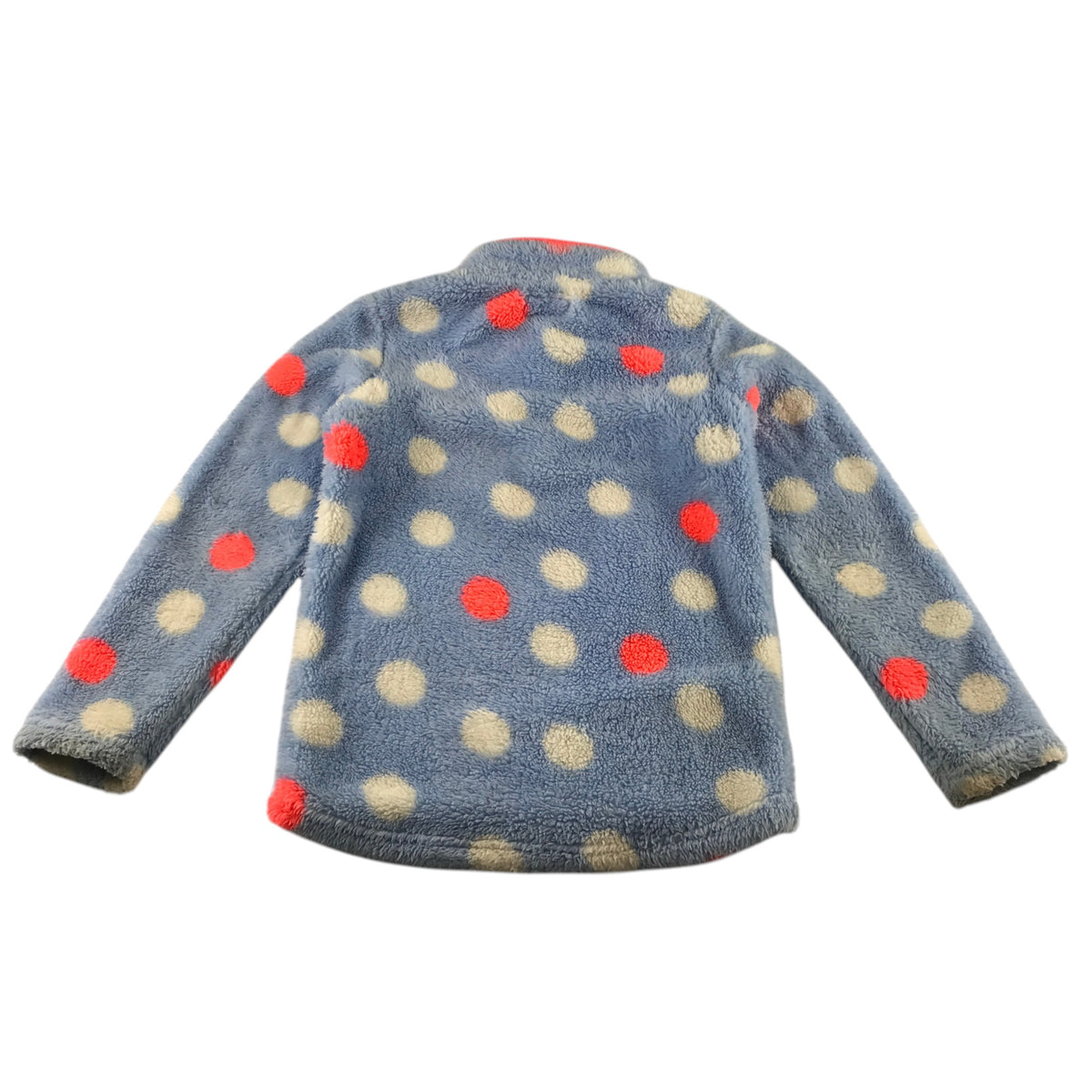 Joules 9-10 years blue spotted fleece jacket polyester