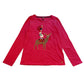 Joules 9-10 years pink t-shirt Christmas animals cotton