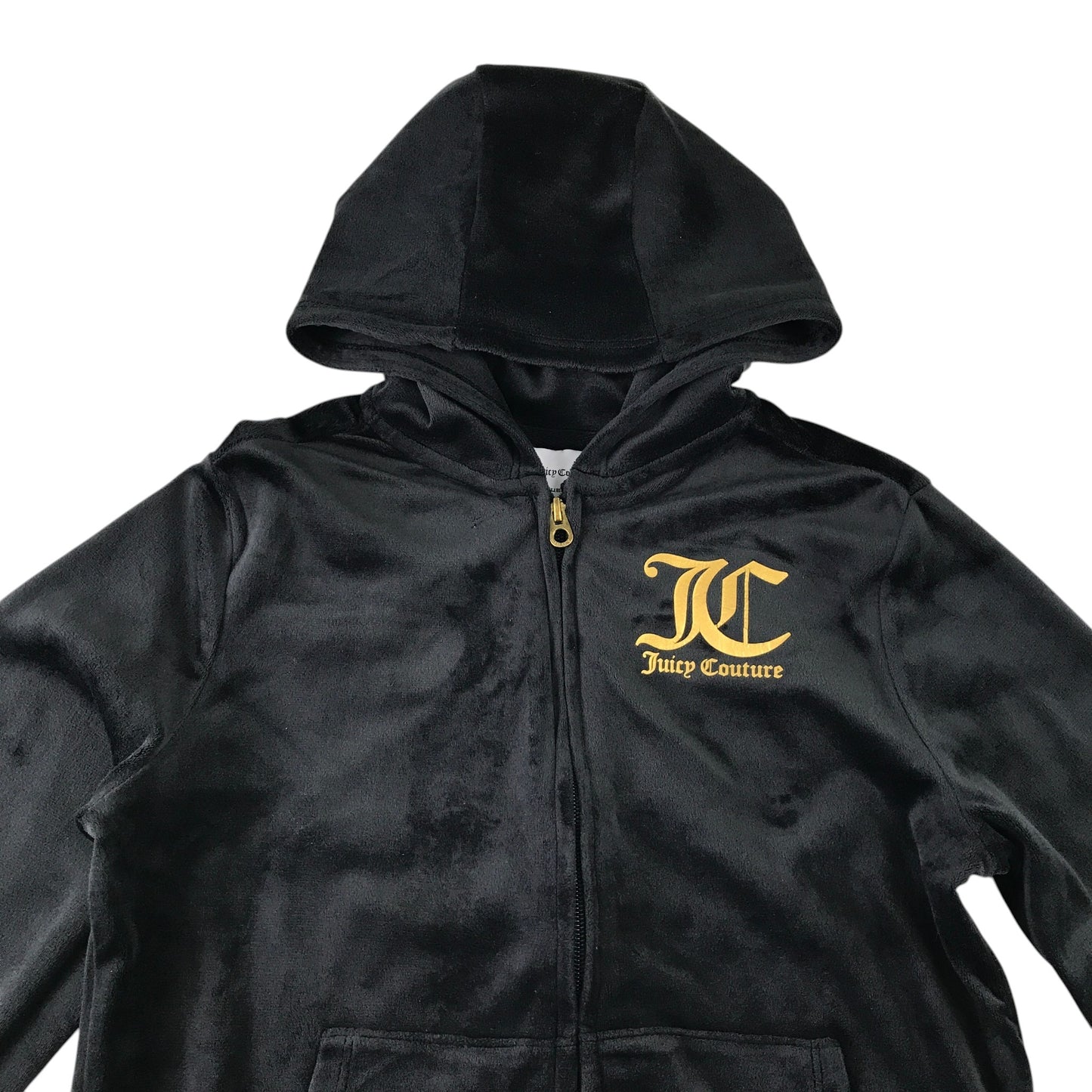Juicy Couture 10-11 years black velour zipper hoodie