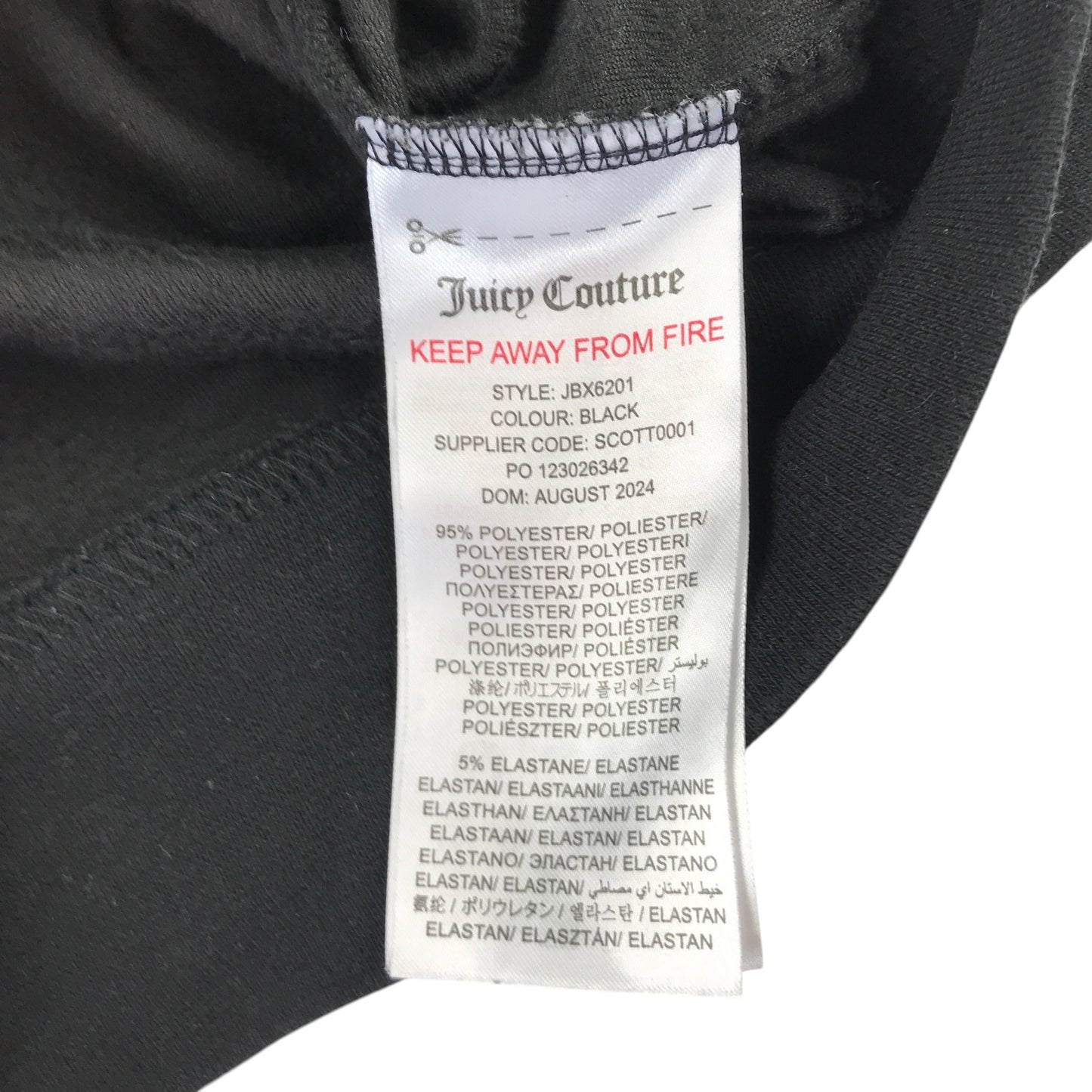 Juicy Couture 10-11 years black velour zipper hoodie