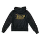 Juicy Couture 10-11 years black velour zipper hoodie