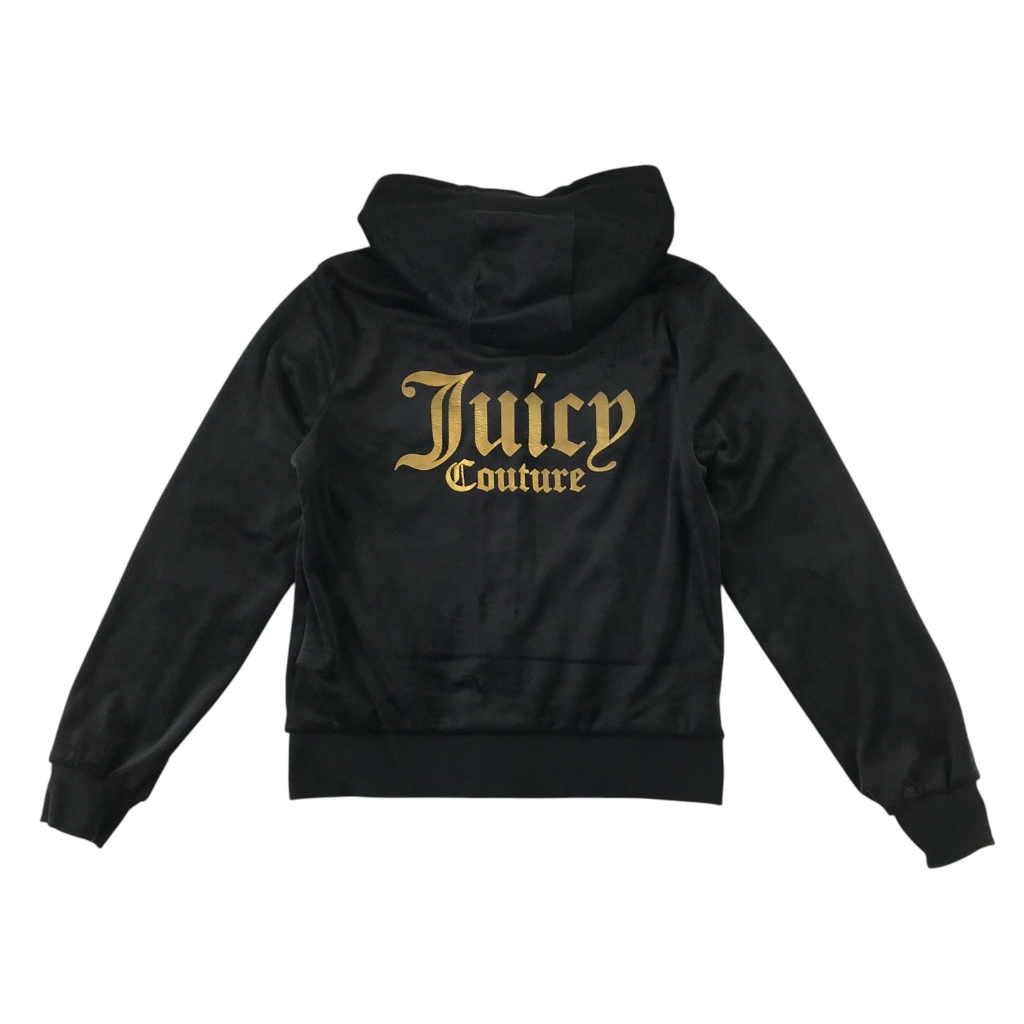 Juicy Couture 10-11 years black velour zipper hoodie