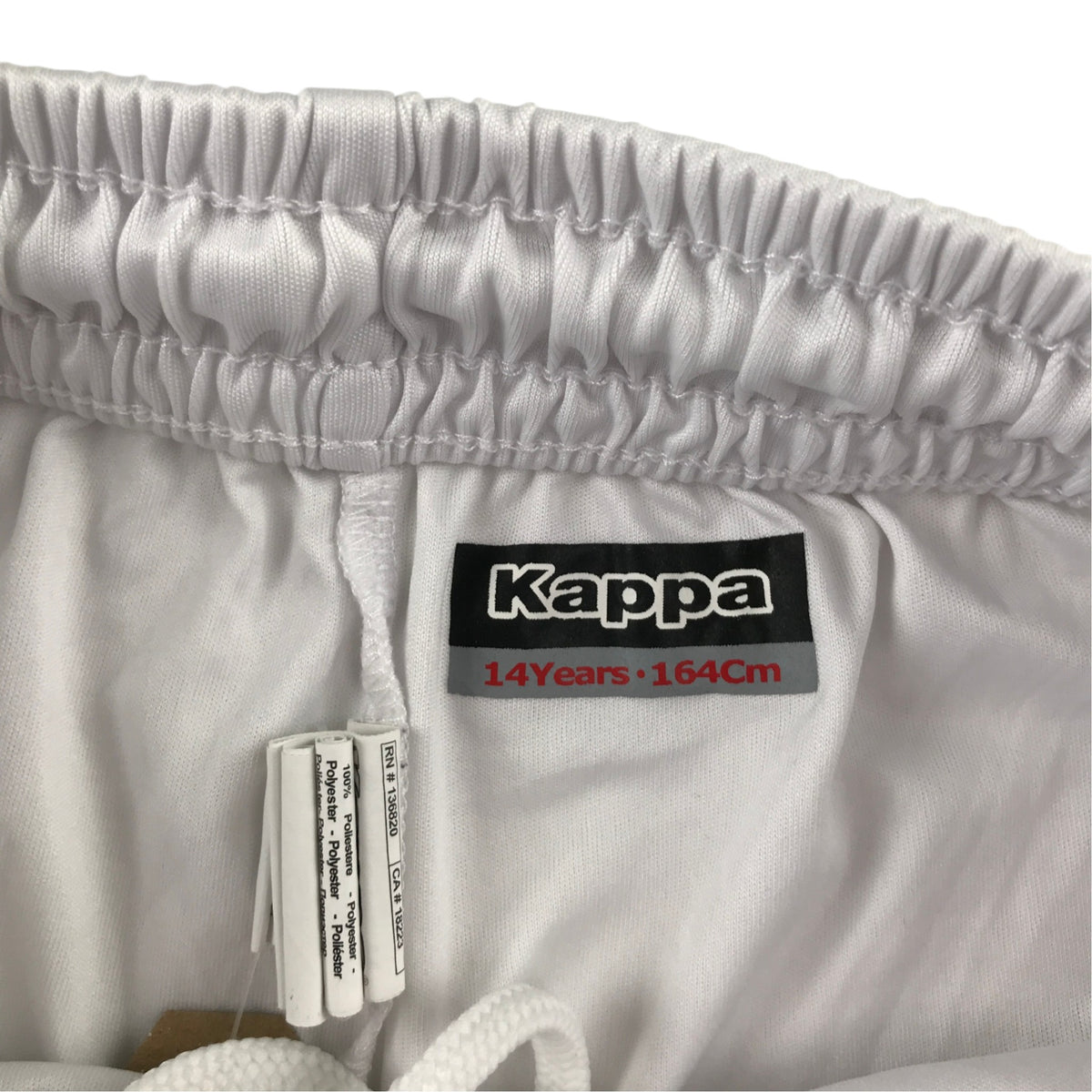 Kappa 14 years white sport shorts polyester