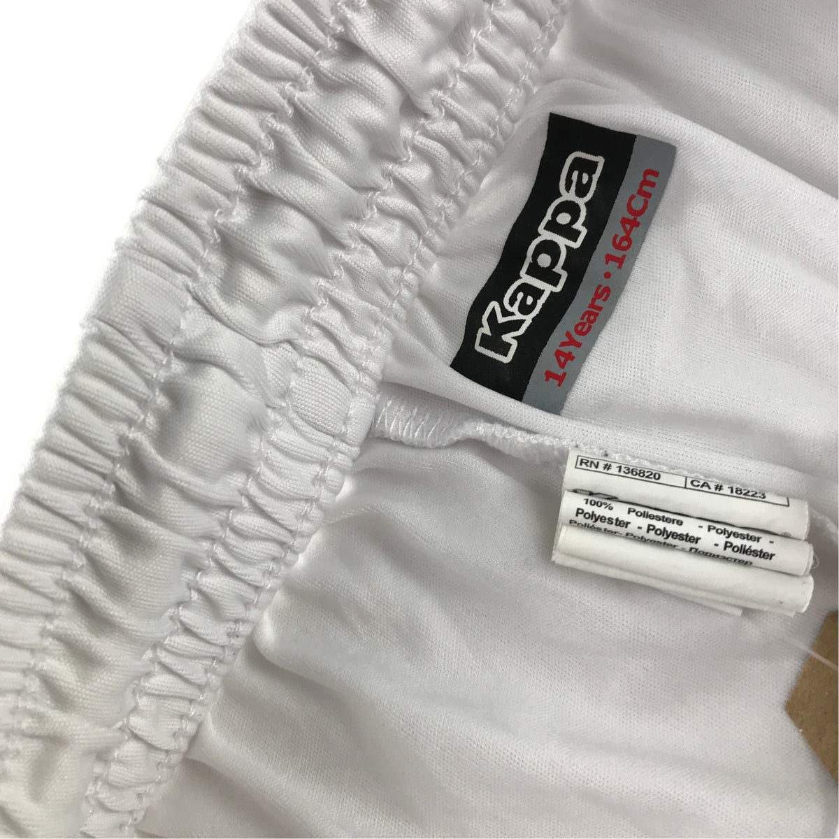 Kappa 14 years white sport shorts polyester
