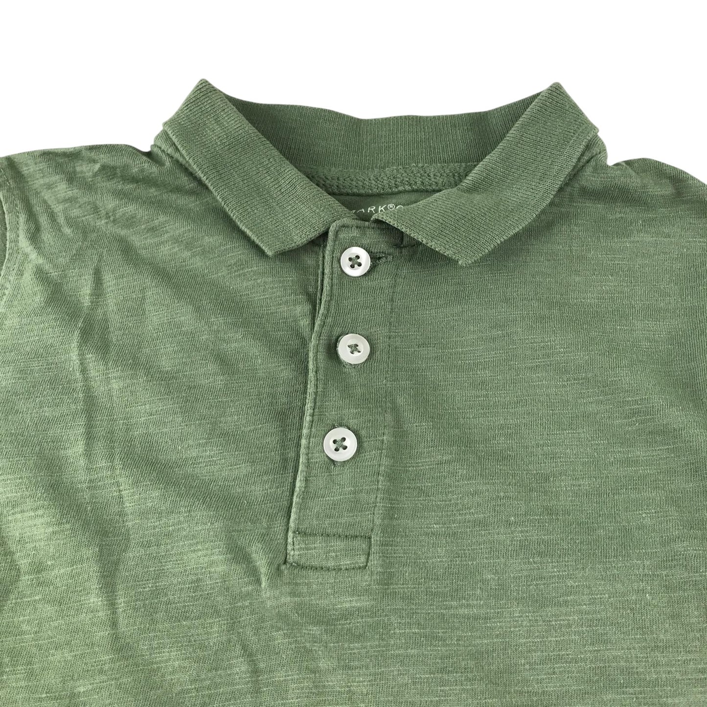 Primark polo shirt 6-7 years khaki plain cotton