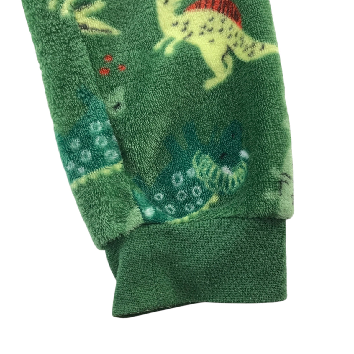 Kids Fun 5-6 years green fluffy pyjama set polyester