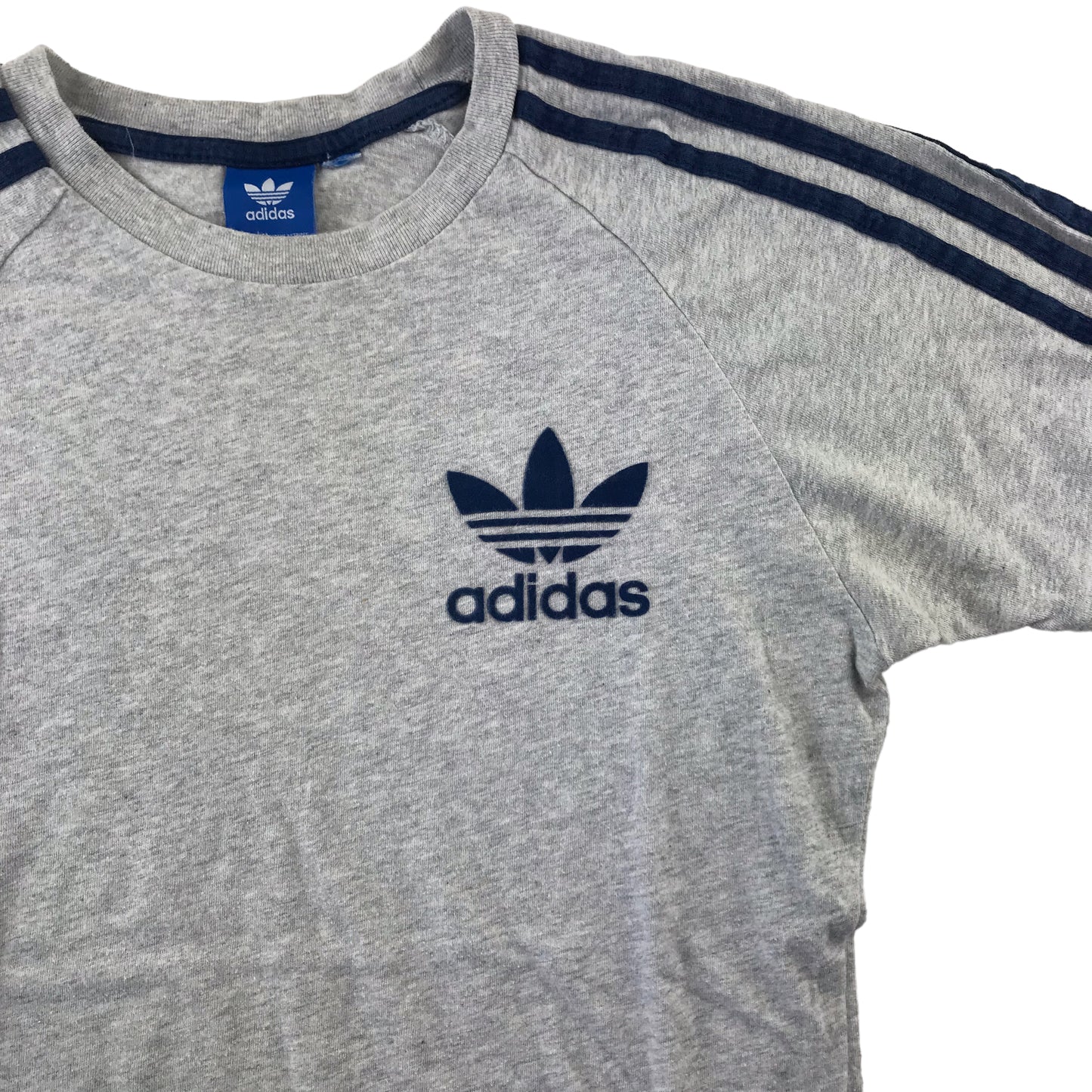 Adidas t-shirt 11-12 years grey short sleeve slim fit cotton