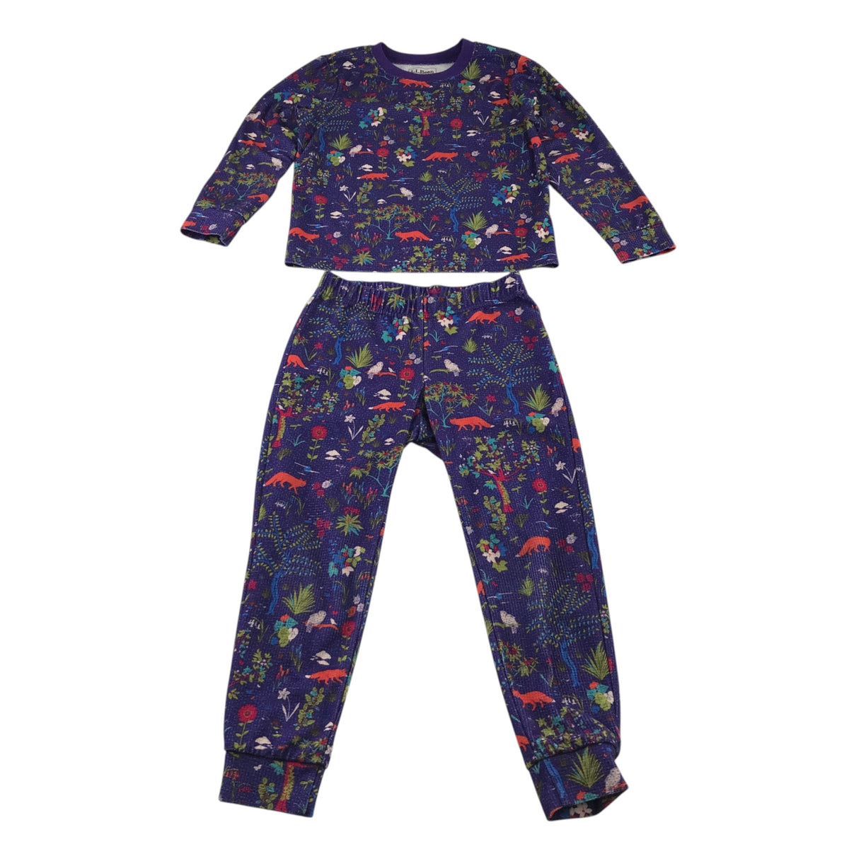 LL Bean 5-6 years purple pyjama set polyester