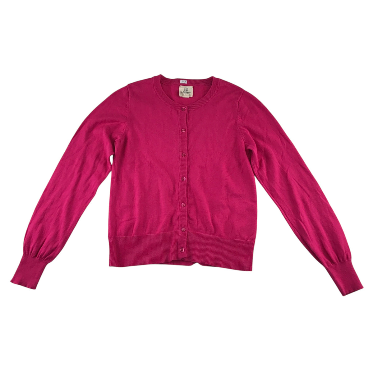 Land's End 12-13 years bright pink cardigan cotton