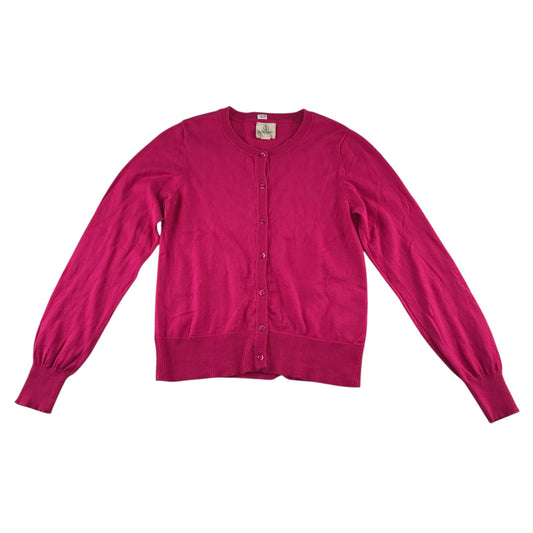 Land's End 12-13 years bright pink cardigan cotton