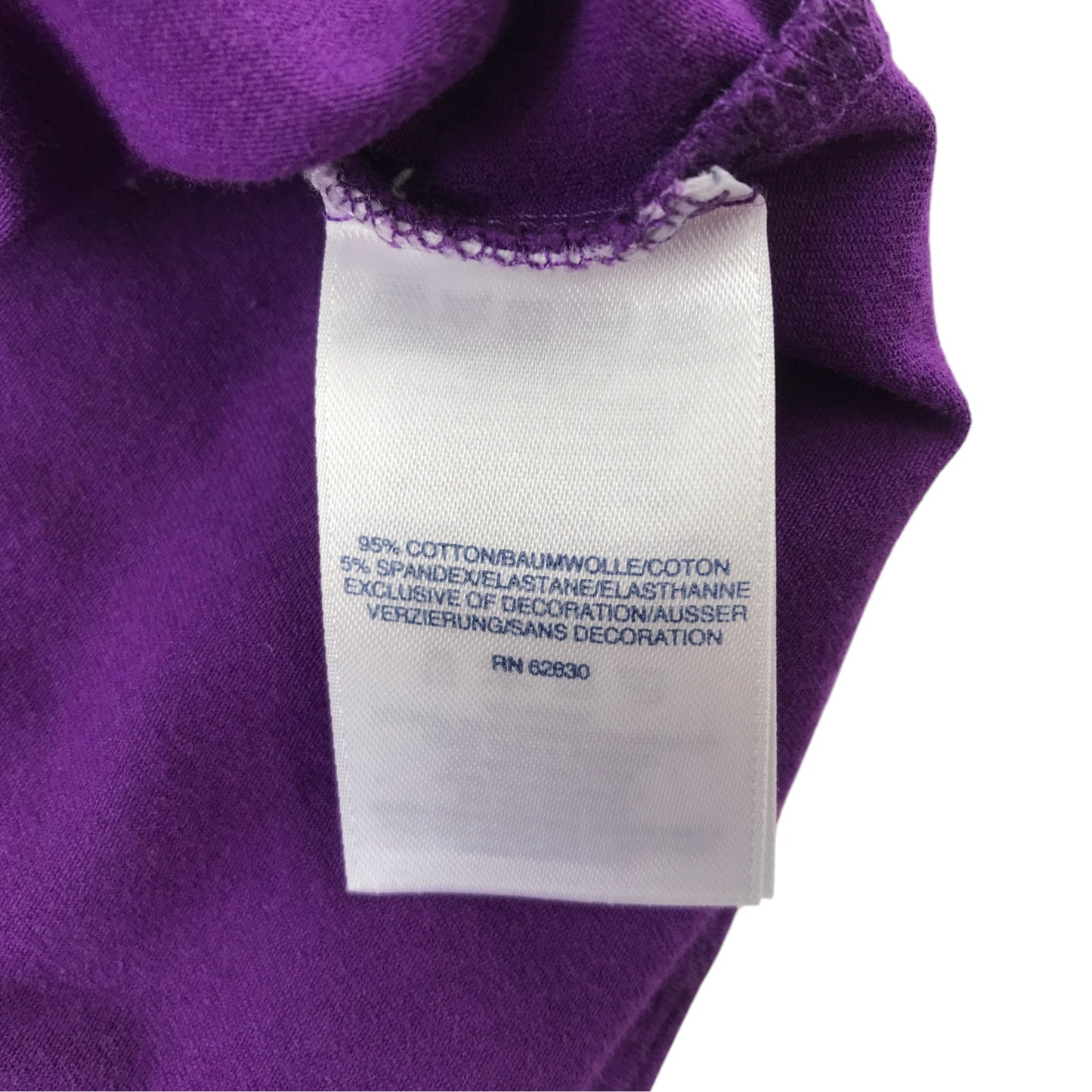 Lands End 11-12 years purple dress cotton elastane