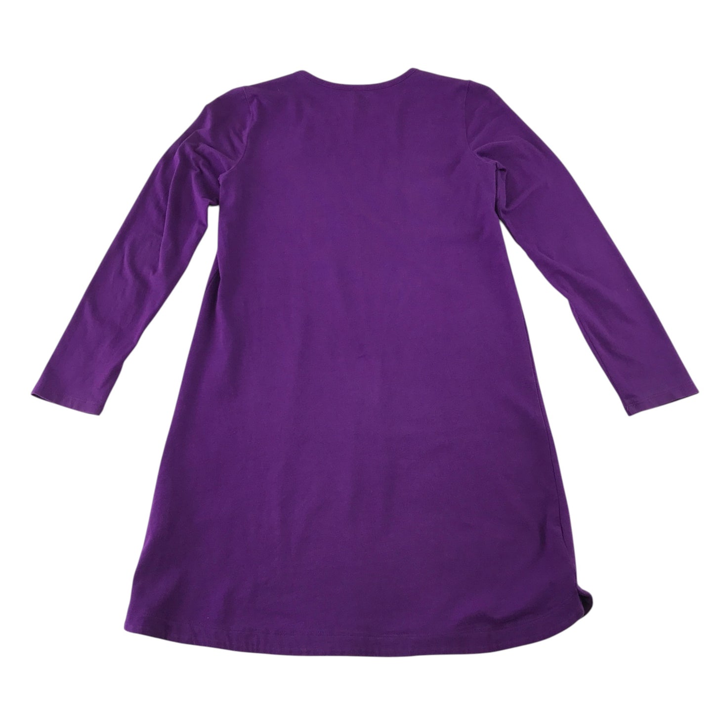 Lands End 11-12 years purple dress cotton elastane