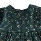 Leigh Tucker Willow 5-6 years green dress autumnal leaves cotton