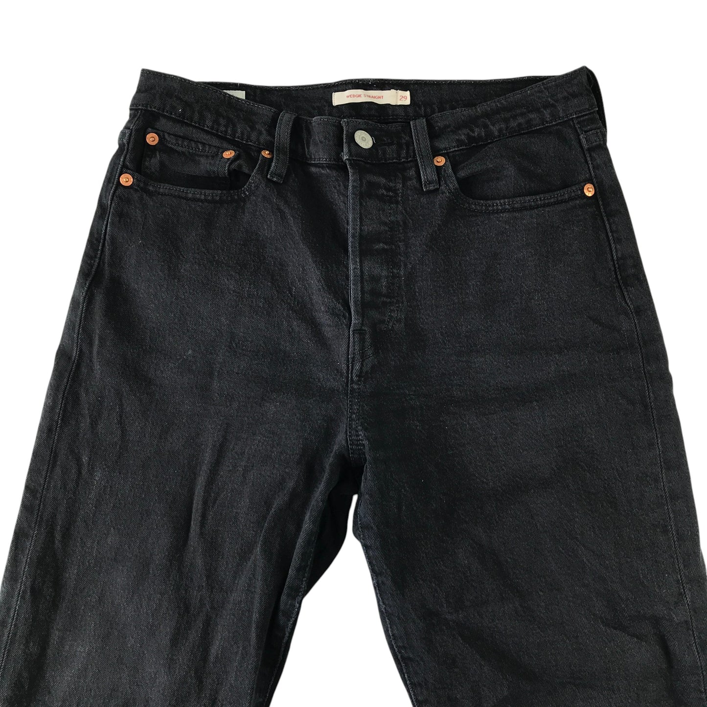 Levi's W29 L26 black Wedgie Straight denim jeans