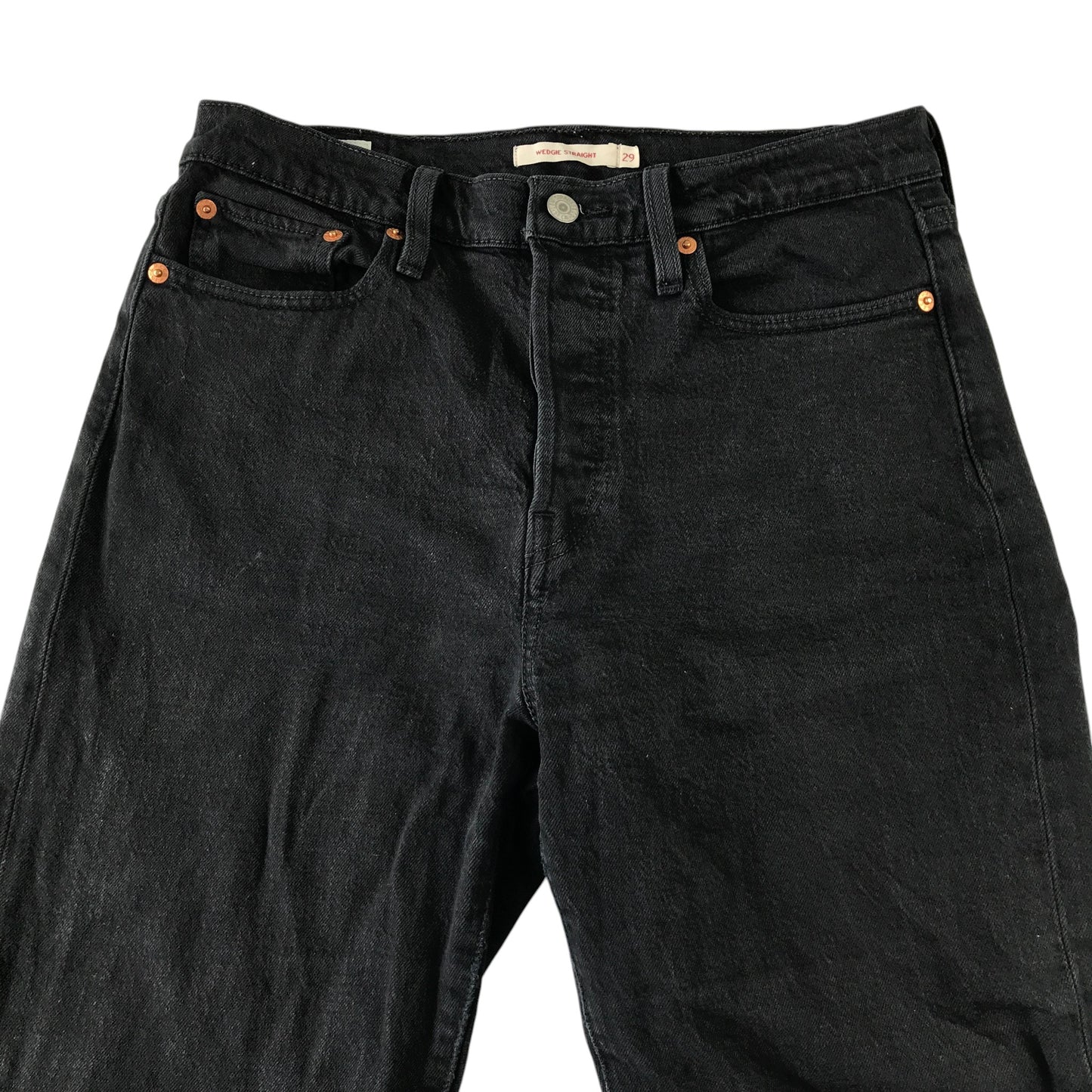 Levi's W29 L26 black Wedgie Straight denim jeans