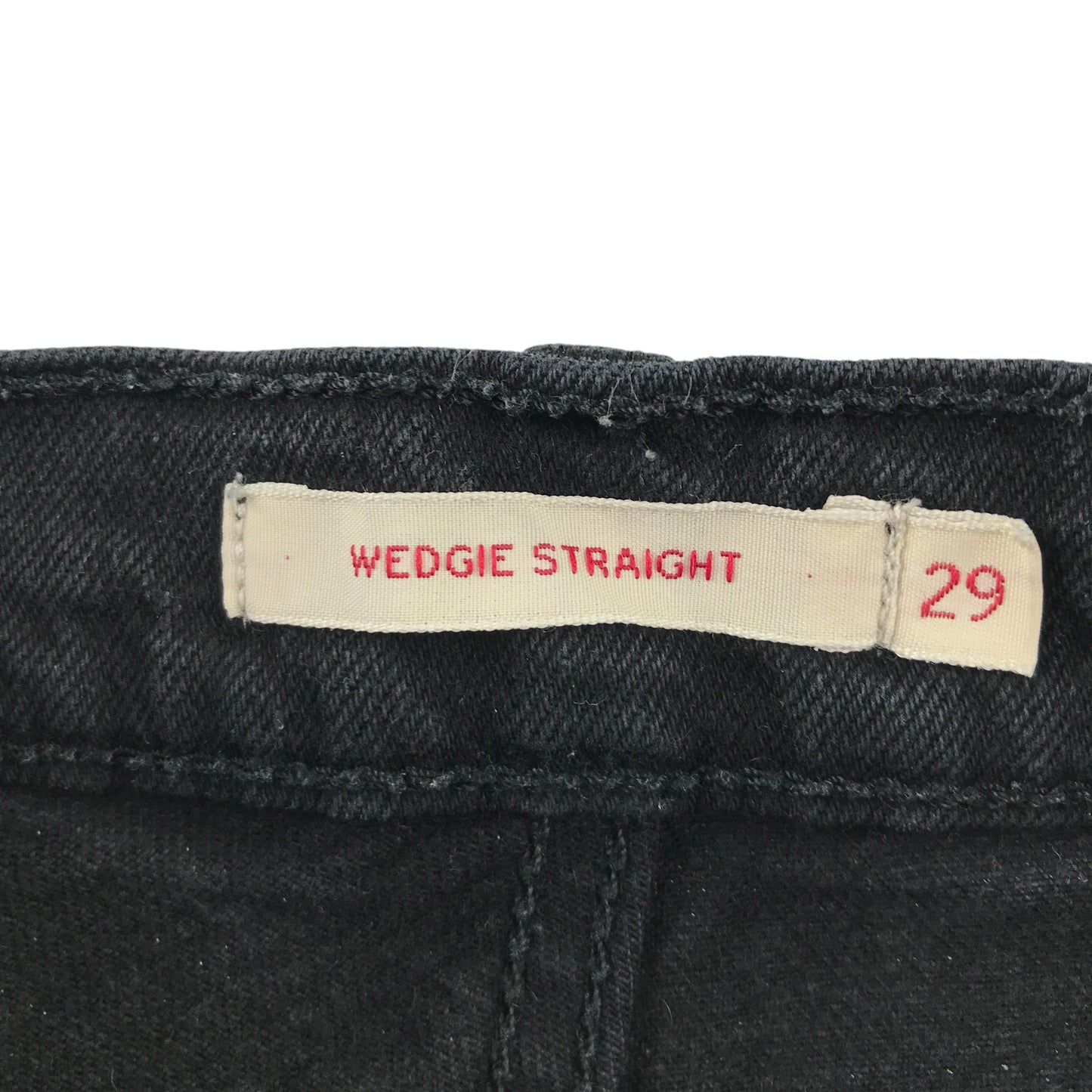 Levi's W29 L26 black Wedgie Straight denim jeans