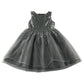 Lindex 7-8 years grey occasion dress with sequins polyester