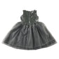 Lindex 7-8 years grey occasion dress with sequins polyester