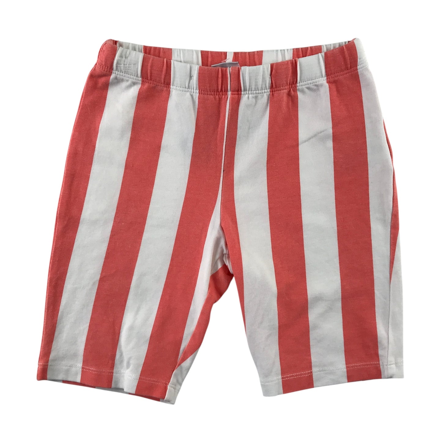 Lindex and Primark summer bundle 6-7 years burnt orange t-shirt and stripy shorts cotton elastane
