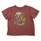 Lindex and Primark summer bundle 6-7 years burnt orange t-shirt and stripy shorts cotton elastane
