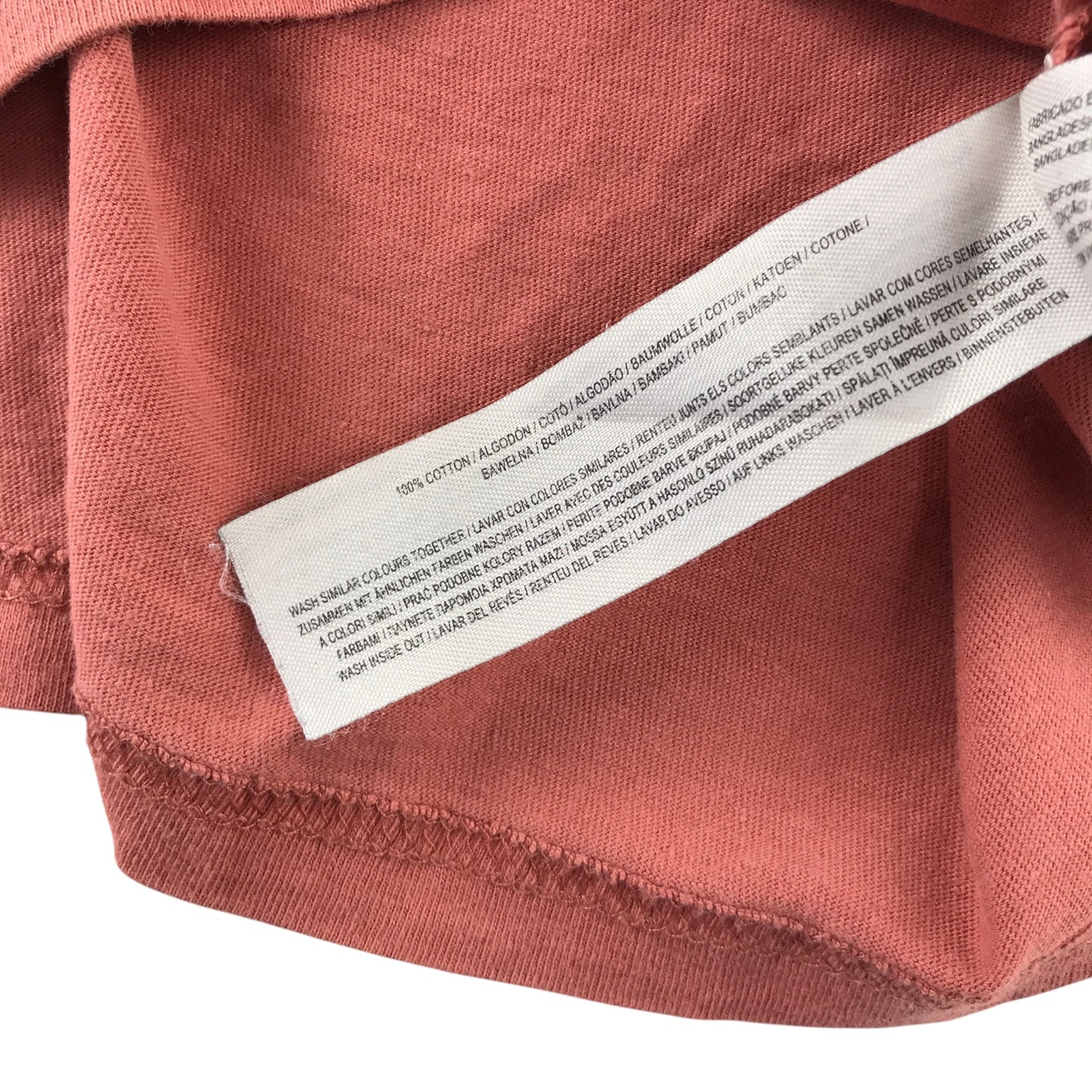Lindex and Primark summer bundle 6-7 years burnt orange t-shirt and stripy shorts cotton elastane