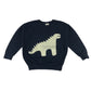 Little Mashers 5-6 years navy blue jumper cotton polyester