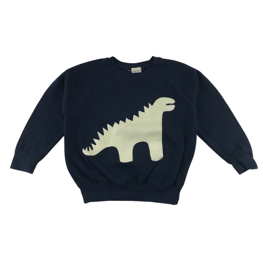 Little Mashers 5-6 years navy blue jumper cotton polyester