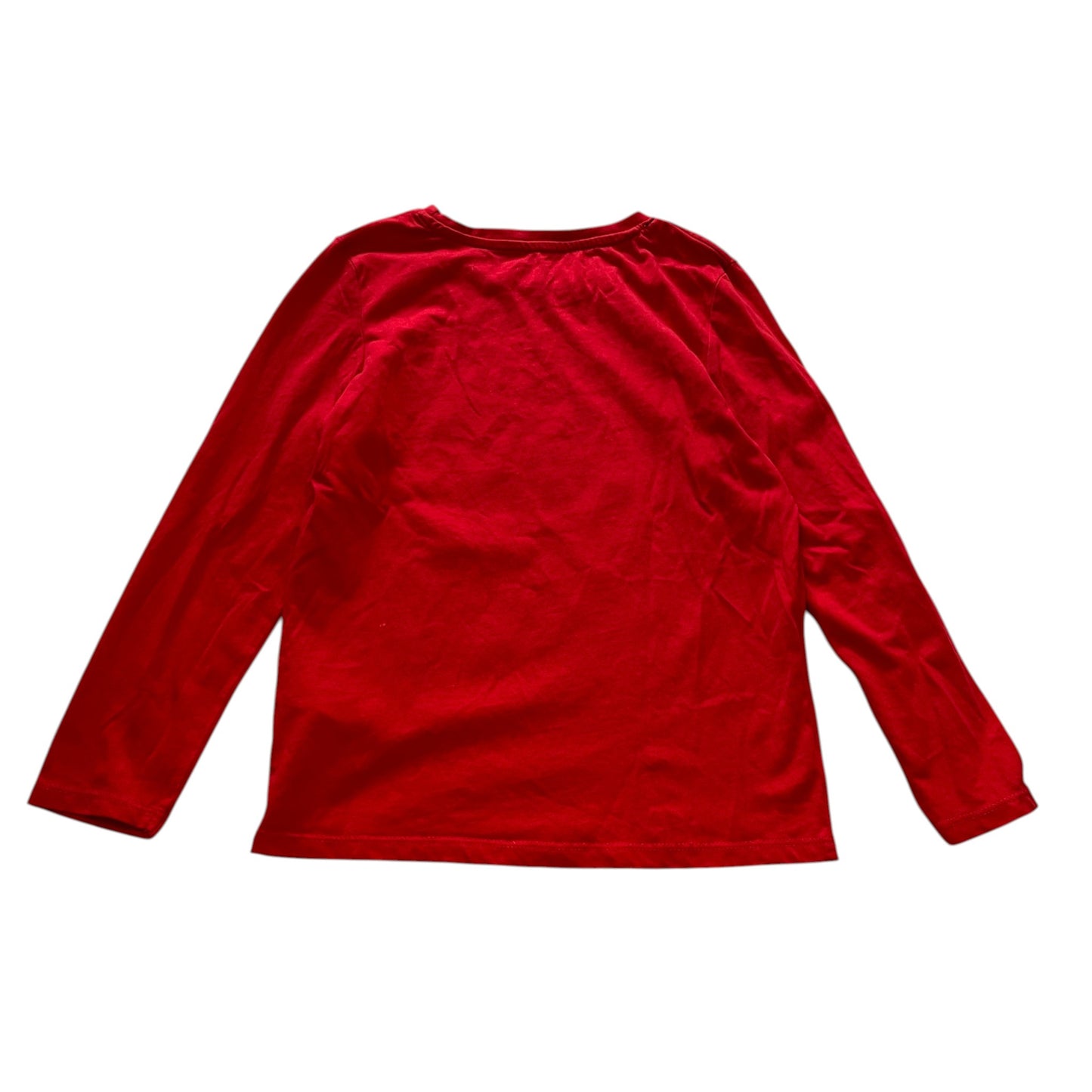 Little Kids 7-8 years red t-shirt Christmas Santa print cotton