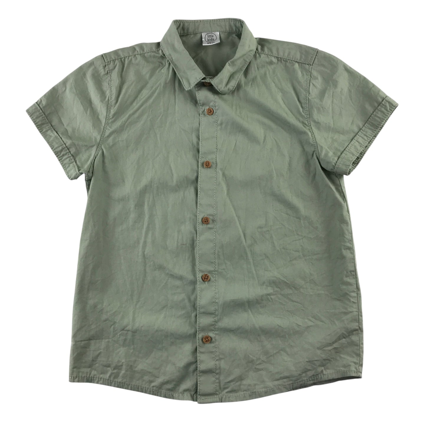 Little Kids and George summer bundle 8-9 years khaki shirt and grey shorts cotton polyester