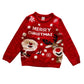 Little kids 5-6 years red Santa and Rudolph Christmas jumper acrylic