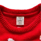 Little kids 5-6 years red Santa and Rudolph Christmas jumper acrylic