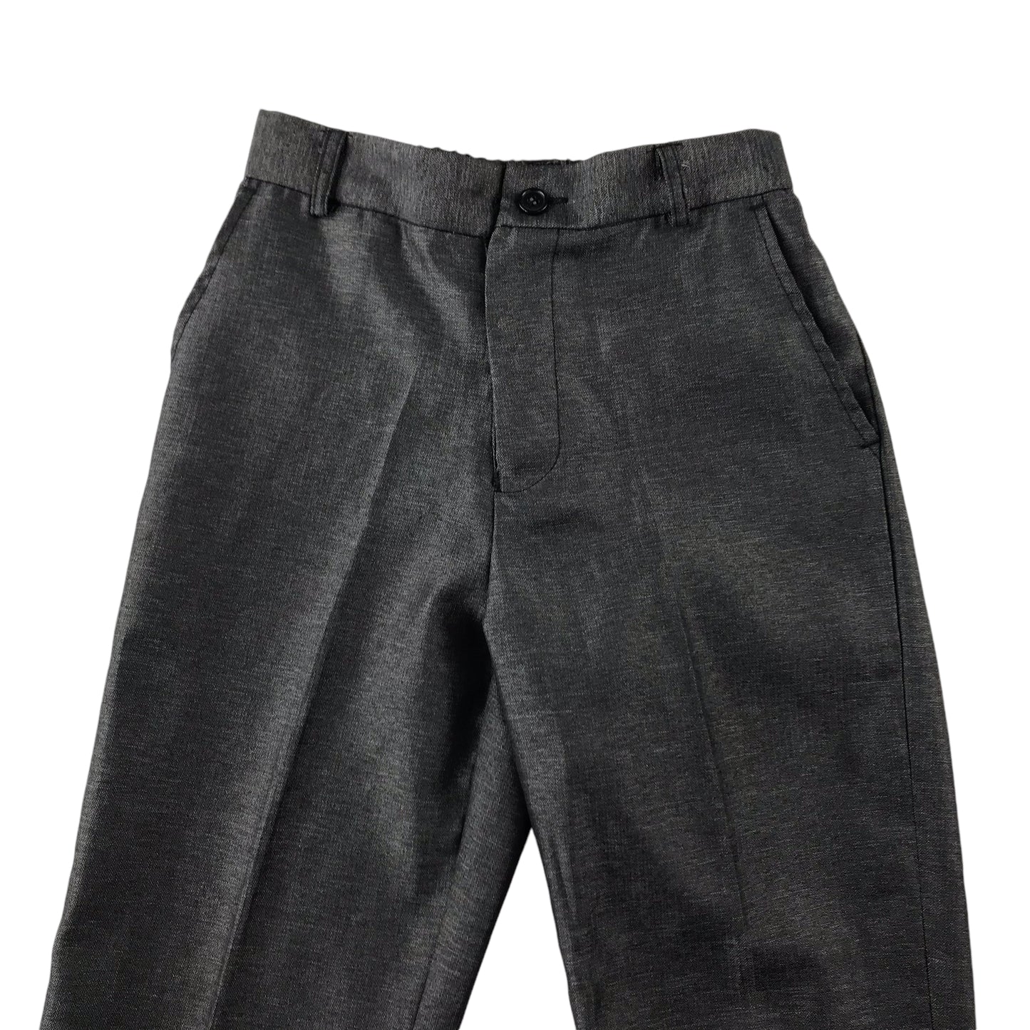 Trousers 7-8 Years Grey Smart Formal Regular Fit