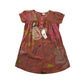 Next Dress Age 10 Brown Floral Design Cotton