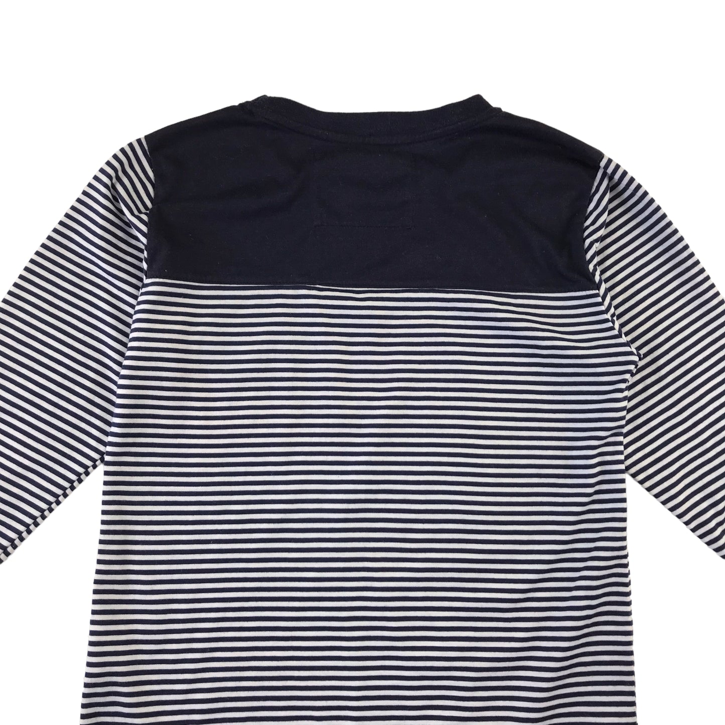 T-Shirt 9 Years Navy and White stripy with pocket and eagle embroidery