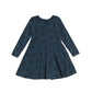 Blue and Grey Long Sleeve Print Dress Bundle Age 5