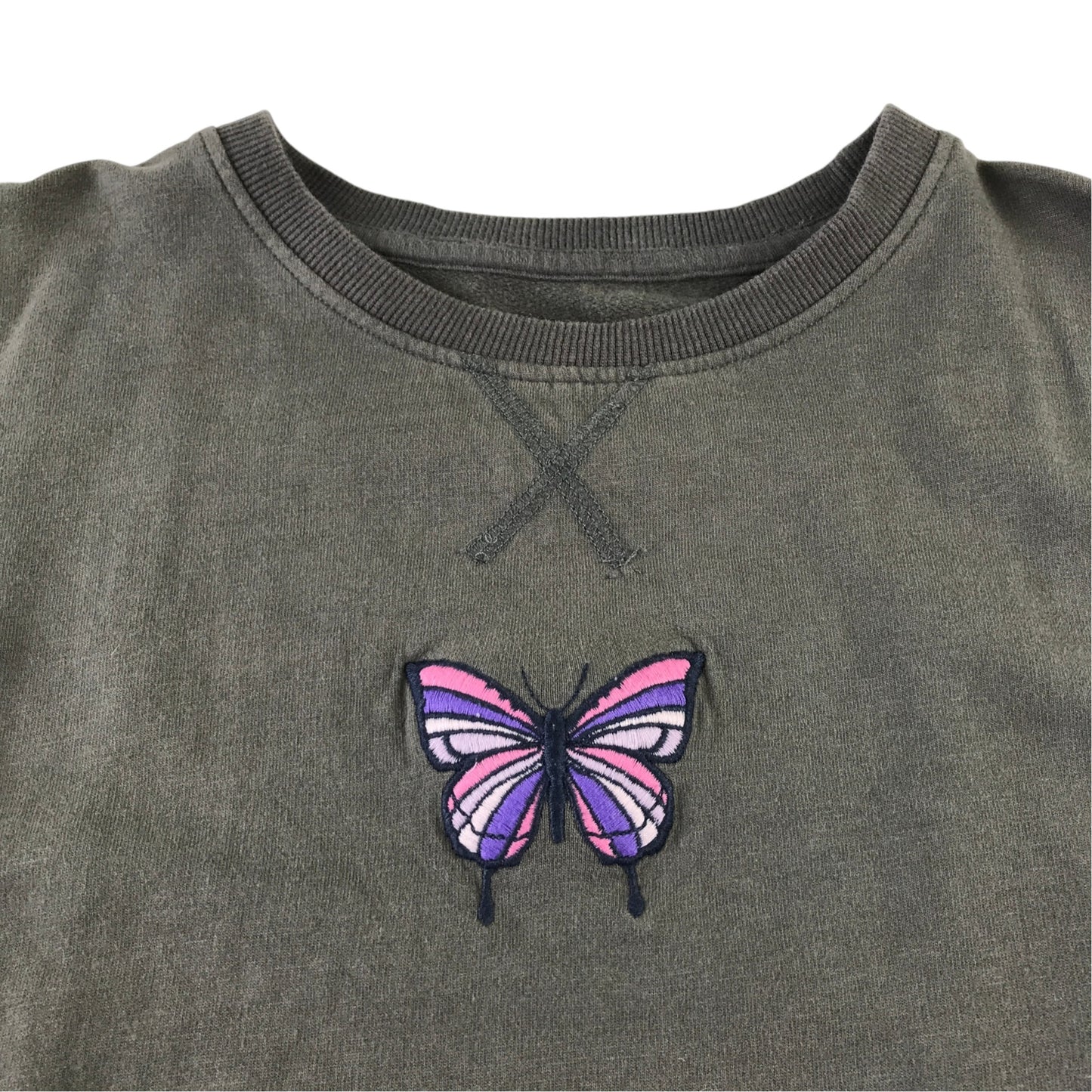 M&Co 10-11 years grey jumper cotton elastane