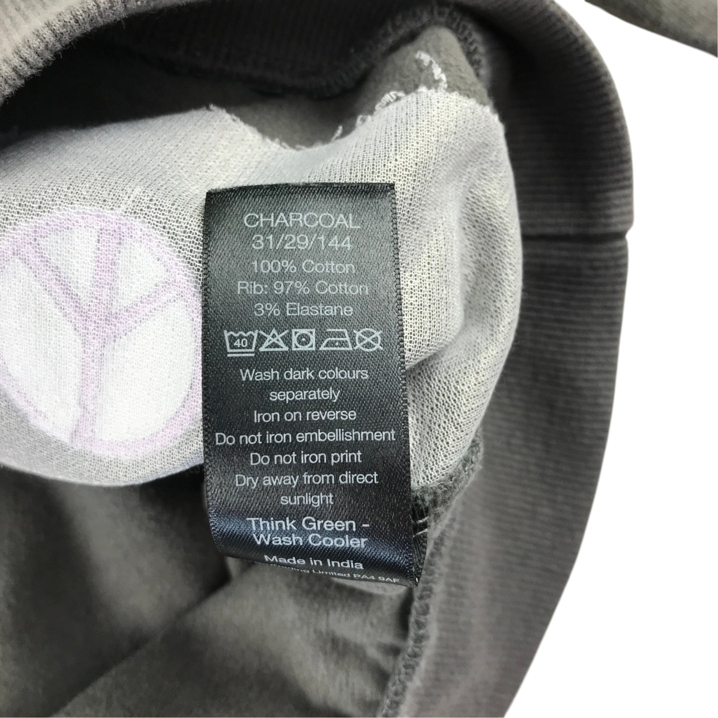 M&Co 10-11 years grey jumper cotton elastane