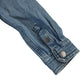 M&S 10-11 years blue panelled denim shacket