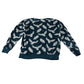 M&S 11-12 years dark blue owl print pyjama set polyester elastane
