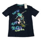 M&S 11-12 years navy cotton t-shirt scateboard print