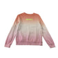 M&S 13-14 years pink peach white gradient sweater Hawaii cotton