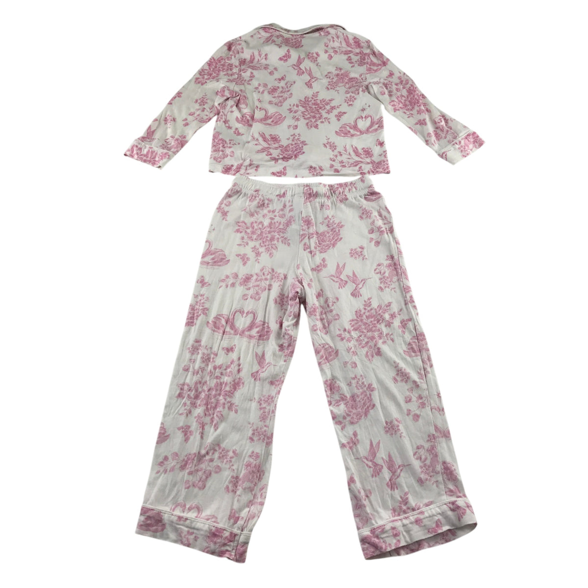 M&S 5-6 years floral pyjama set cotton modal