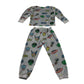 M&S 5-6 years grey marvel pyjama set polyester elastane