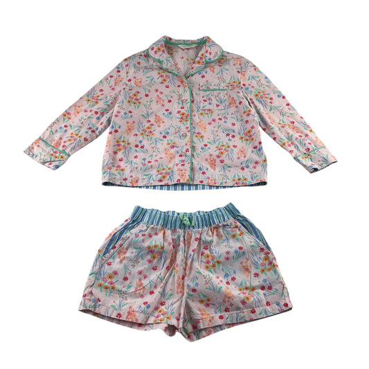 M&S 5-6 years pink pyjama set cotton