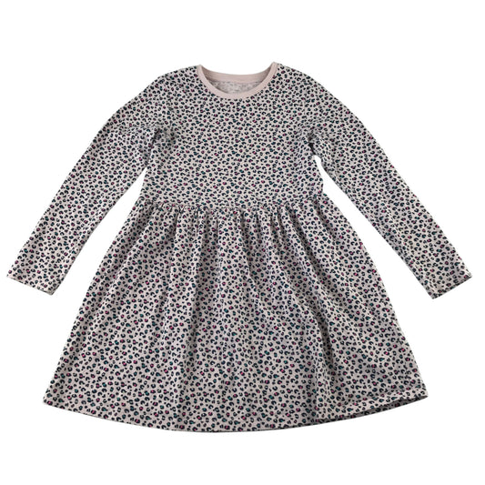 M&S 6-7 years animal print dress cotton elastane