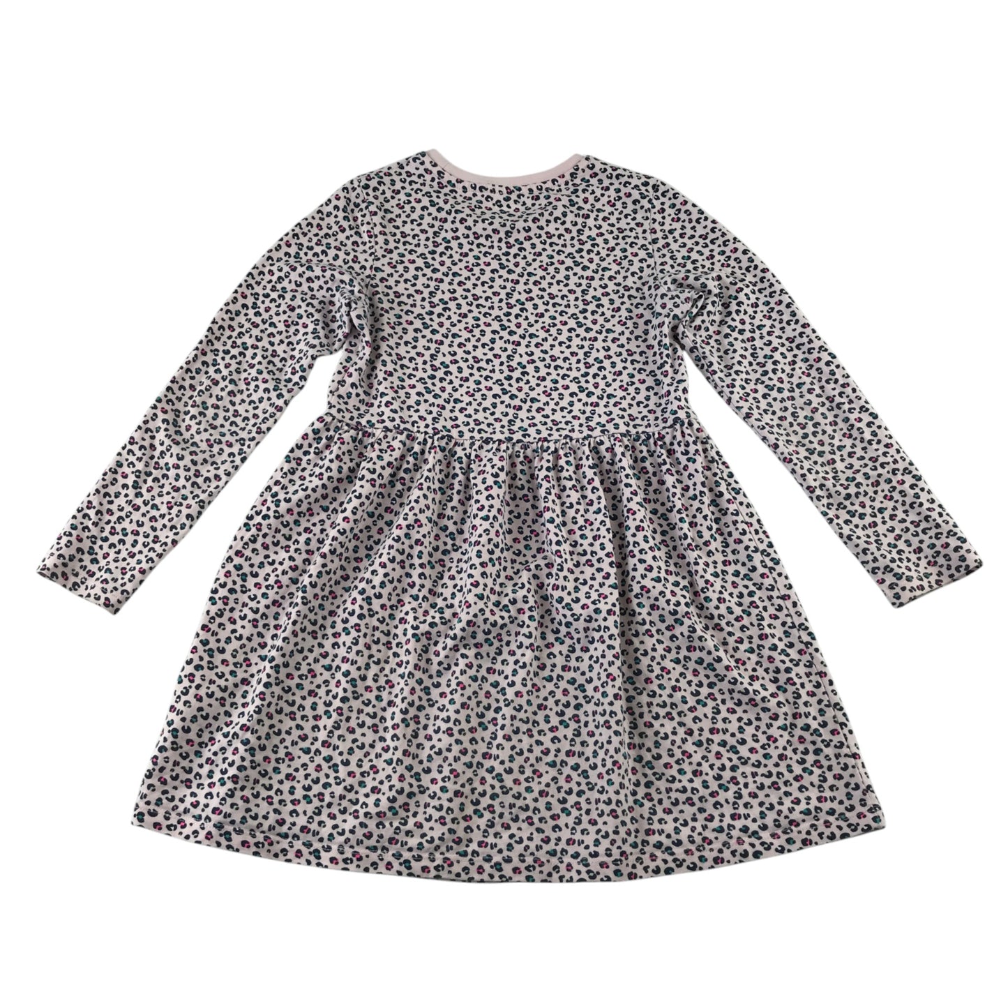 M&S 6-7 years animal print dress cotton elastane